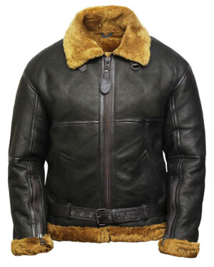 Women’s RAF Sheepskin Aviator Jacket – Classic Flying Jacket Albany