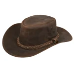 Aussie Leather Bush Hat – Vintage Outback Cowboy Style Hat