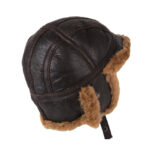 Men’s Sheepskin Aviator Hat – RAF B-55 Trapper Winter Hat