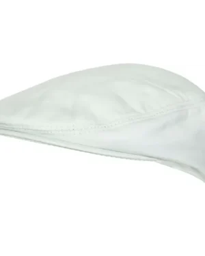 Men’s Leather Peaky Blinders Cap – Classic Newsboy Flat Hat - white