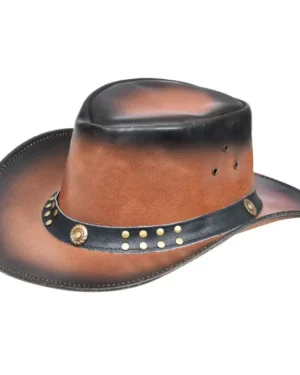 Australian Smoke Leather Cowboy Hat – Western Outback Aussie Bush Hat