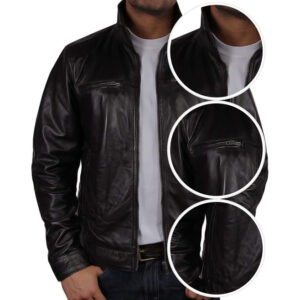 Men’s Classic Leather Biker Jacket – Timeless Motorcycle Jacket Caracas