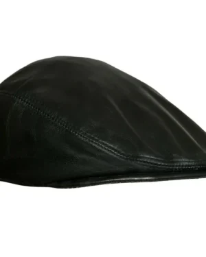 Men’s Leather Peaky Blinders Cap – Classic Newsboy Flat Hat
