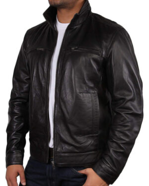 Men’s Classic Leather Biker Jacket – Timeless Motorcycle Jacket Caracas