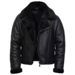 Men’s Sheepskin Leather Aviator Jacket – WW2 Bomber Flight Jacket Tucson