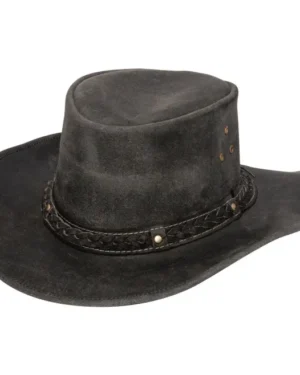 Australian Real Leather Cowboy Hat – Classic Outback Bush Hat