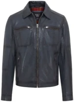 Men’s Classic Leather Biker Jacket – Timeless Motorcycle Style Bettles