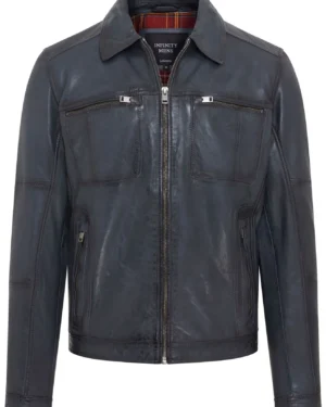 Men’s Classic Leather Biker Jacket – Timeless Motorcycle Style Bettles