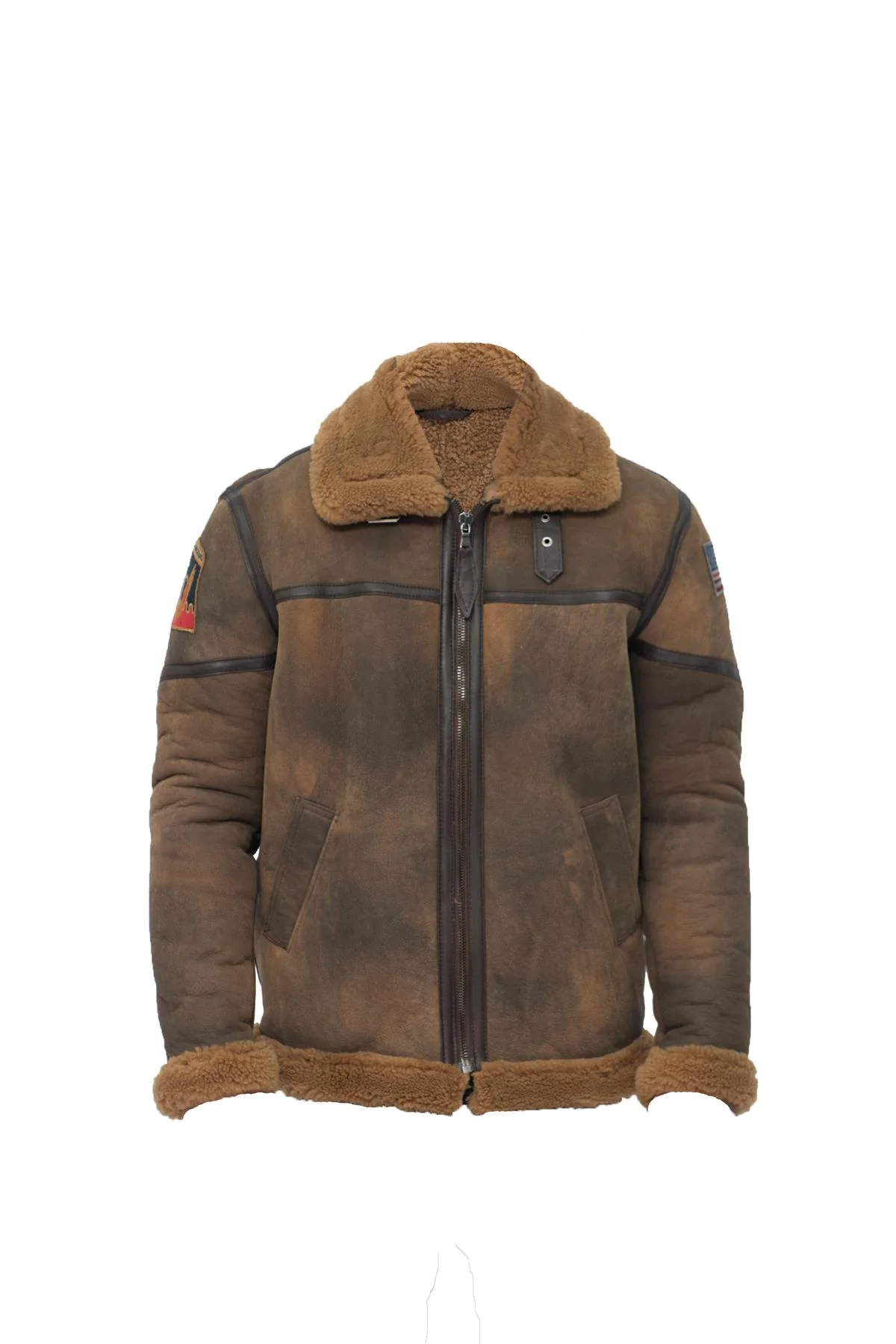 Men’s Antique B3 Sheepskin Flying Jacket – Vintage Aviator Style Alameda