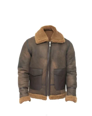 Men’s Antique B3 Sheepskin Jacket – Vintage Aviator Style Aviles
