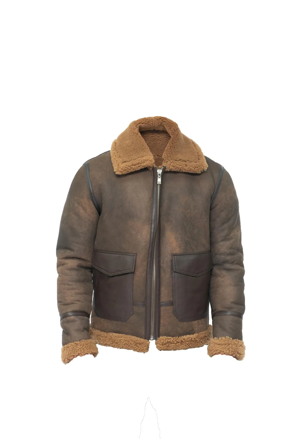 Men’s Antique B3 Sheepskin Jacket – Vintage Aviator Style Aviles